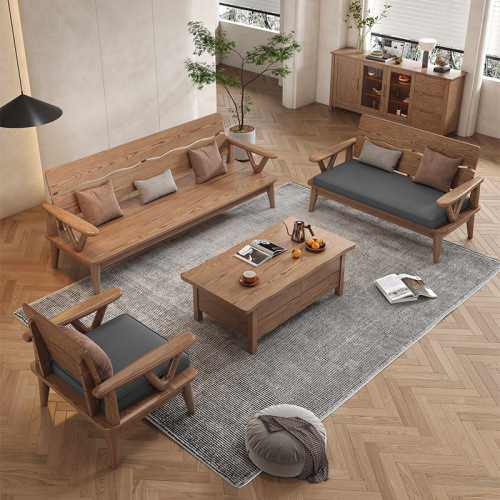 Sofa Kayu Pepejal Cina Baharu