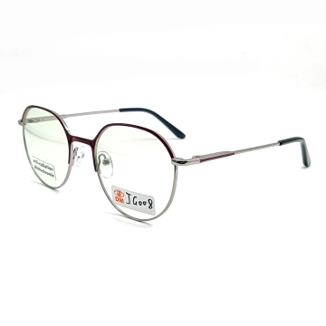JG008 Retro Blue Light Blocking Photochromic Metal Eyeglasses - Affordable Men's Optical Frames