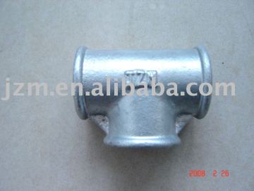 Galvanized malleable iron pipe fittings acc. to EN 10242, thread acc.to ISO 7/1 or DIN2999