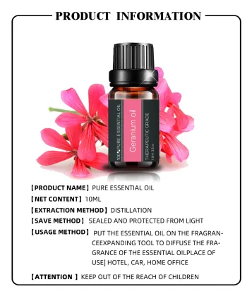 bulk huile pure natural  rose geranium essential oil