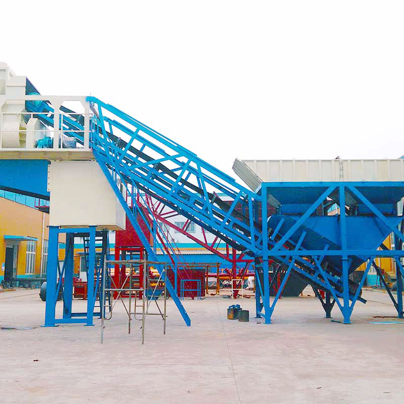 CE certificate 25m3 mobile concrete batching plant