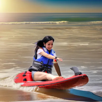 Hison Brand Drop Stitch Inflatable Paddleboard for Ocean Adventures