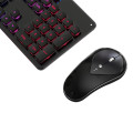 Teclado de jogo sem fio LED e conjunto de mouse sem fio