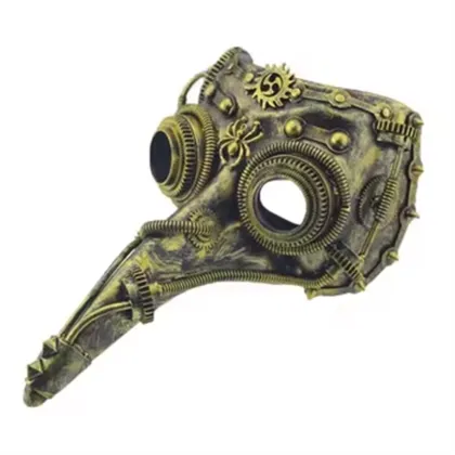 2025 Trending Cyborg Steampunk Plague Doctor Halloween Costume Props
