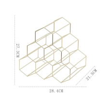 북유럽 스타일 탁상 6 병 금속 와인 랙