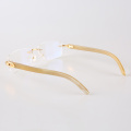 Rimless Cowhorn Optical Frames