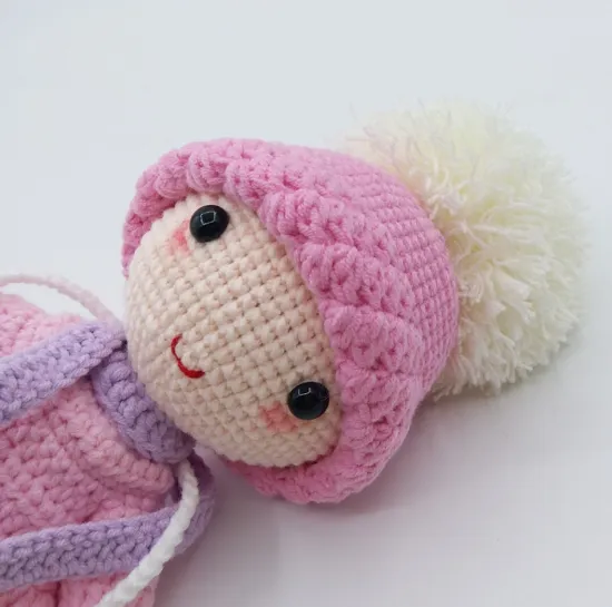 Hot Sale Crochet Handmade knitted doll Beautiful baby organic kids stuffed toy Amigurumi Doll