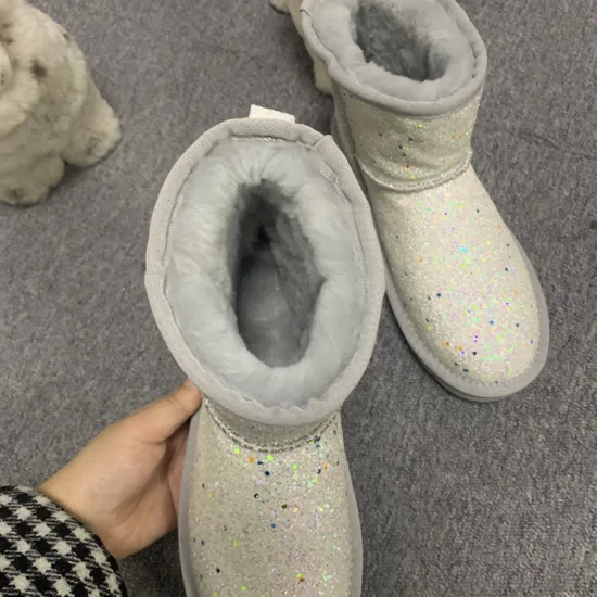 Fashion Sequin Winter Bling Bling Snow Boots Women