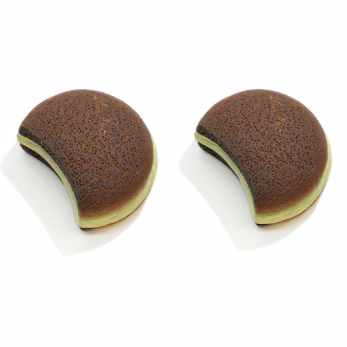 Carino Prendi un morso Biscotti dolci Cabochons in resina Adorabile Divertente Dessert Casa delle bambole Artigianato alimentare per orecchino Creazione di gioielli fai da te