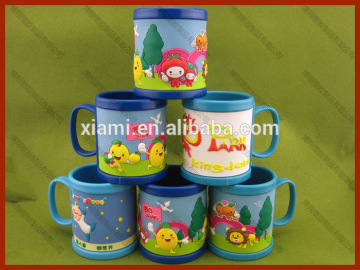 cute fruit series delicious fruit pattern 2D rubber beer mug