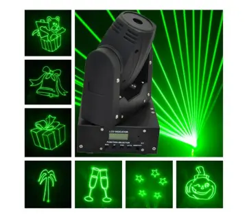 50MW Green 15kpss DMX Mini Moving-Head Animation Laser Light