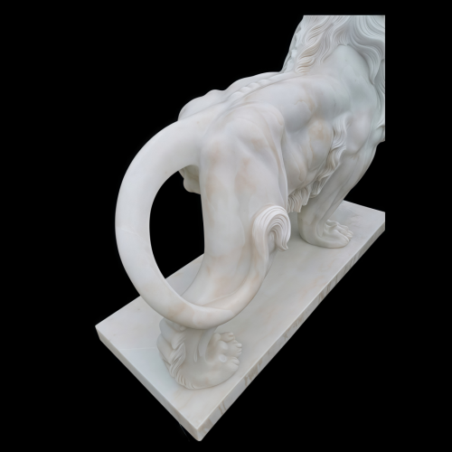 Dúo de escultura de mármol de mármol de mármol con tallas a mano