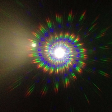 Film di diffrazione a spirale A4 Dimensione Rainbow/Film di fuochi d'artificio