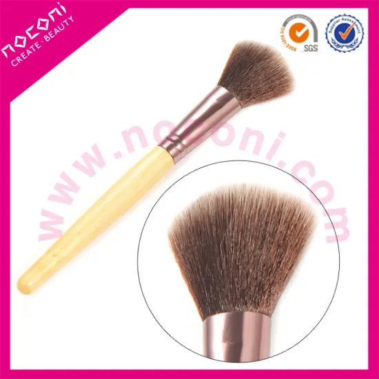 NOCONI wholesale synthetic hair bamboo angled single blush brush