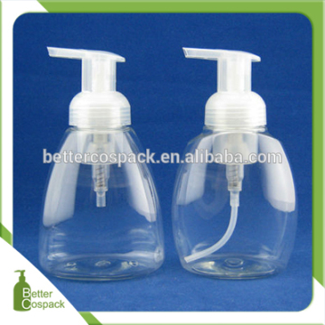 Best guality plastic cosmetic bottle PET soap foam pump bottle 300ml 10oz