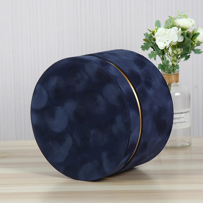 Velvet Flower Box Velvet Rose Bouquet Round Hat Box - China Flower Box, Box  Flower