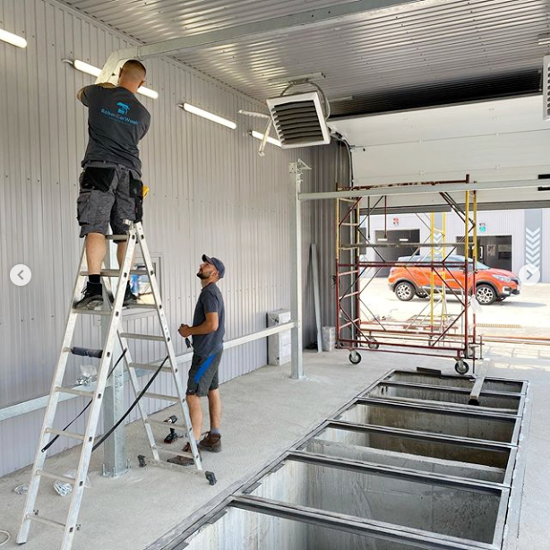 car wash shop design