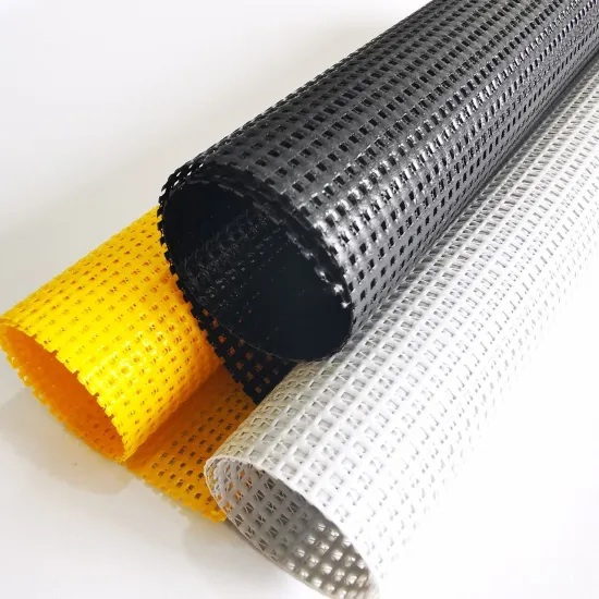 Spinning Flame Retardant PVC Tarpaulin Mesh Coated Polyester Fabric: Properties and Applications