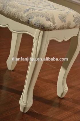 white-blue dressing room stool fashion stool