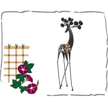 Metal Reindeer outdoor sculptures