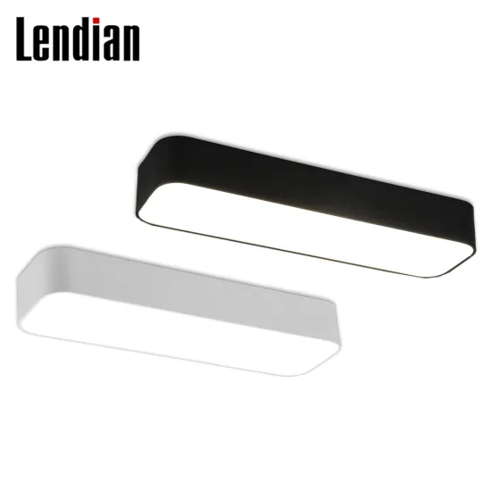 Modern Black White LED Ceiling Panel Light 25W 45W Rectangular Surface Mounted