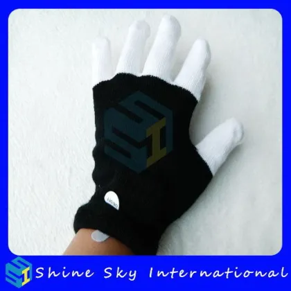 Super Quality Hotsell Bridal Glove Noble Led Flashing Gloves