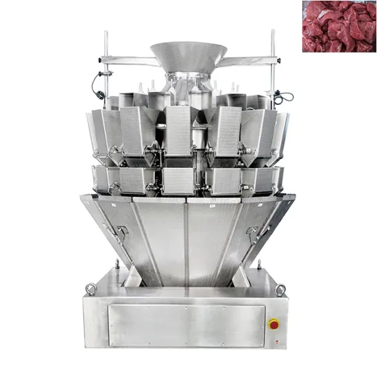 Automatic 14-Head Sliced Poultry Meat Weighing and Packaging Machine