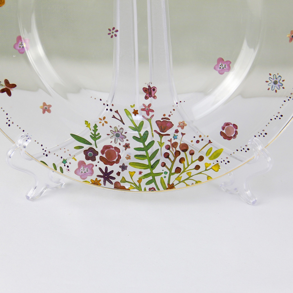 Glass Charger Plates Wedding Decoration