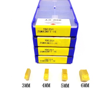 zcc.ct โลหะผสมแข็งการตัดปลายเดี่ยวและร่อง NC Blade ZQMX4N11-1E 5N11 6N11 YBC251 YBG302