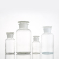 Wide mouth reagent bottle with ground-in glass stopper