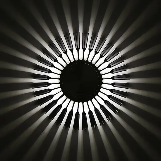 3W LED Wall Lamps Sunflower Projection Rays AC110V/220V Colorful LED Wall Light