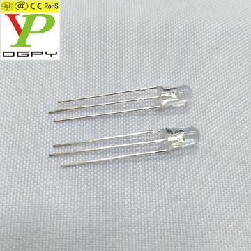 Yaygın anot 3 pin iki renkli kırmızı mavi 5mm LED diyotlar