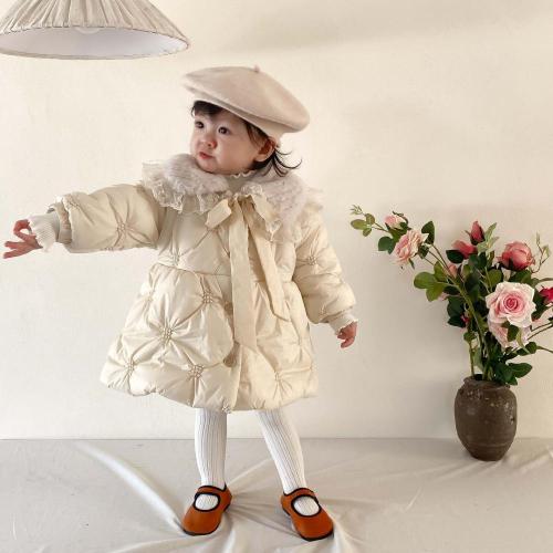 Girls' Coat Long Coat Children's Winter Jacket