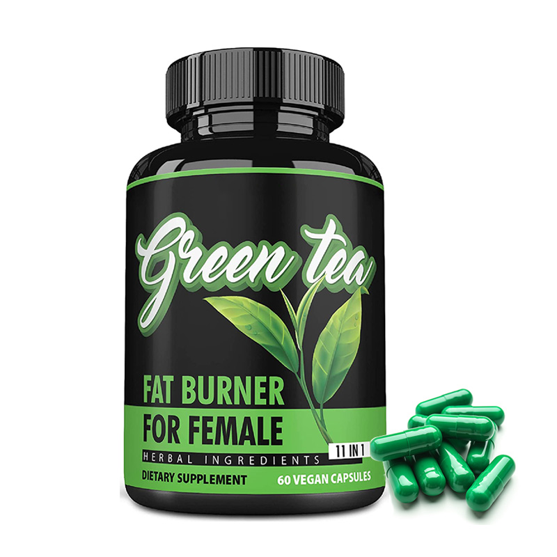 OEM/ODM Vegan 100% natural herbal slimming green tea capsule fast and strong slim weight loss green tea capsules