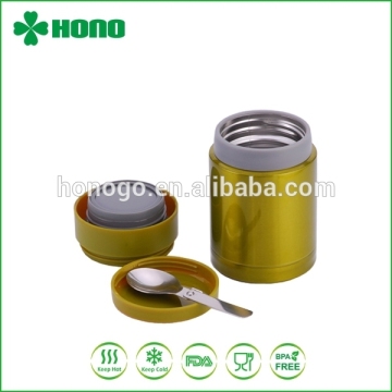 300ML Keep Hot and Cold Vacuum Food Flask With Spoon Inside