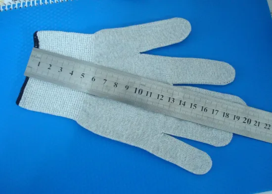 Conductive Tens Electrode Gloves For Ruduce Myalgia,  18*11cm Silver Fiber Heat Therapy Gloves