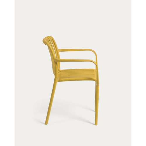 Stackable Plastic Outdoor Garden Chairs Weather-Resistant