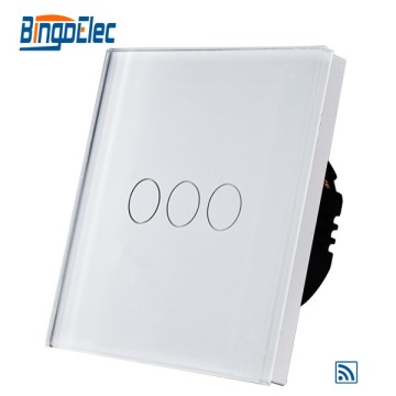 EU standard glass panel digital remote control switch