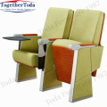 Folding spring mechanism Folding chair with writing pad