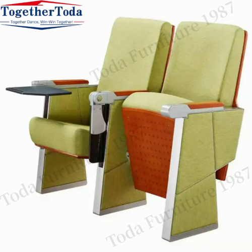 Folding spring mechanism Folding chair with writing pad