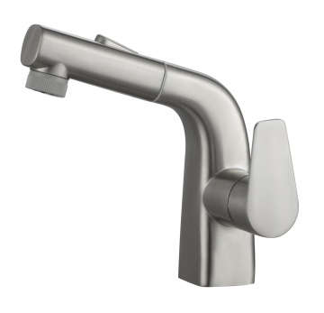 Modern 304 Stainless Steel Bathroom Faucets - Factory Price Pull Out Basin Tap