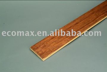 Stained bamboo flooring