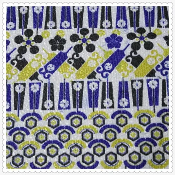 Nice and hot woven printed lint fabric
