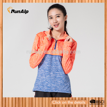 women long sleeve blouse with heat transfer print