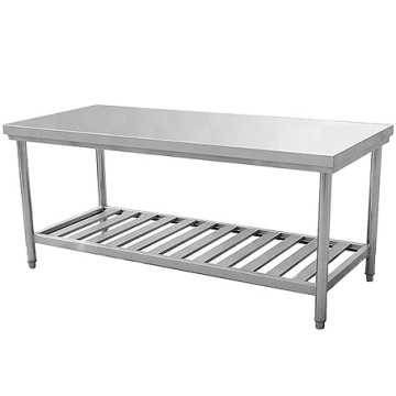 Stainless Steel Work Table for Commercial Kitchen Equipment in Restaurant Project