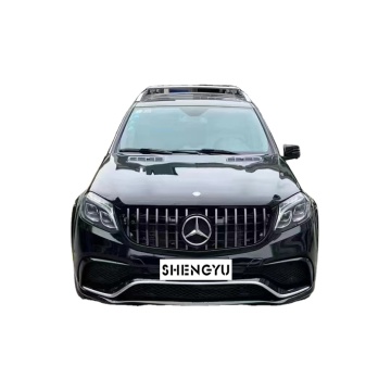 Car Bumper, Hood, Grille, Exhaust Pipe, and Auto Lamps Upgrade for Benz GL164 (06-12) to GLS166 AMG (16-19) Modification