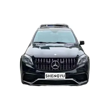 Car Bumper, Hood, Grille, Exhaust Pipe, and Auto Lamps Upgrade for Benz GL164 (06-12) to GLS166 AMG (16-19) Modification