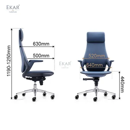 Elevate Office Comfort with a Premium Leather Adjustable Chair