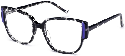 C3 Acetate Sunglasses Black Transparent_Blue