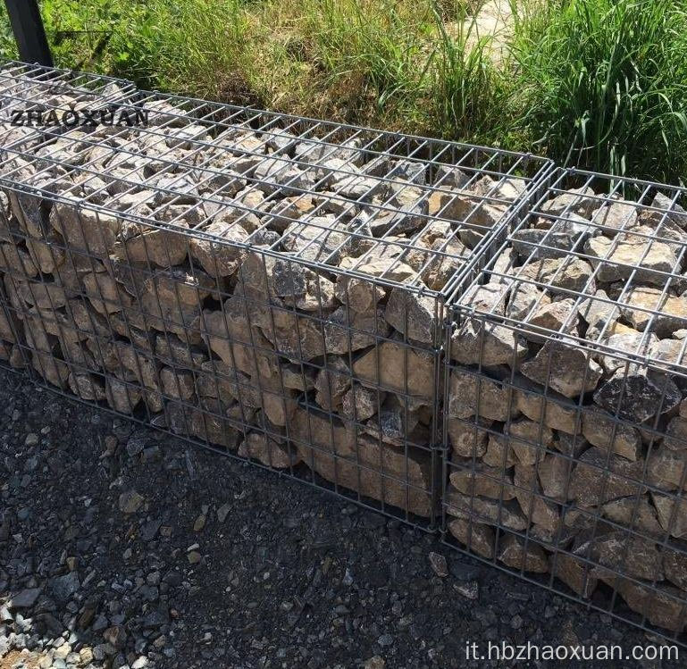 Ottima scatola di Gabion a maglie saldata decorativa perversa